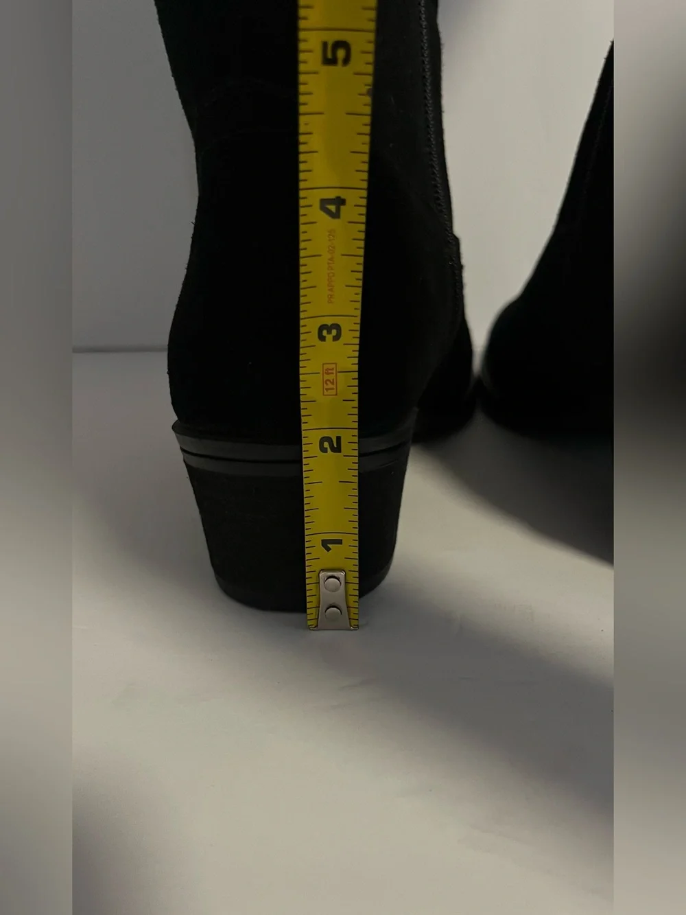 White Mountain Women’s Altitude Calf Knee High  Black Suede  Boots Size 7 1/2M